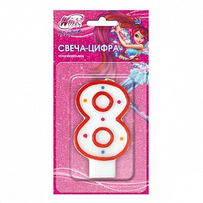 Свеча-цифра - "8" из серии Winx (Веселый праздник, SVC-8/WXsim)